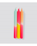 Dip Dye Neon * Sunshine Club Ø 2,1 cm - H 21 cm (pack de 3)
