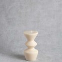 Bougie sculpturale “Elémire” – naturelle & artisanale – H 15 cm