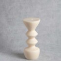 Bougie sculpturale “Elénire” – naturelle & artisanale – H 21,5 cm
