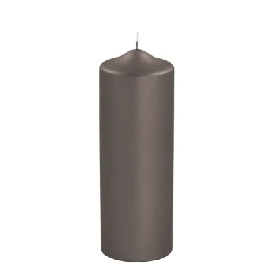 Bougie haute mocca métallique – Une élégance affirmée pour illuminer vos intérieurs.